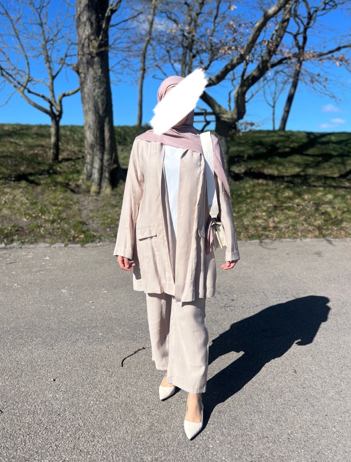 Mina modest kaftan - ljusblå