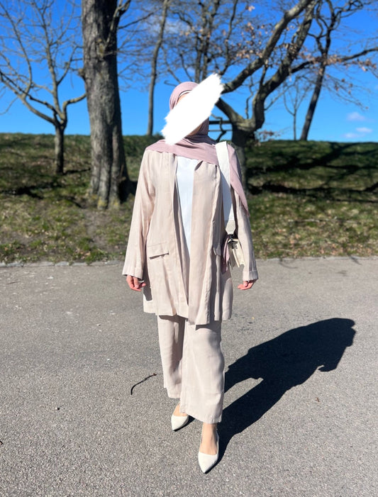 Mina modest byxor - beige