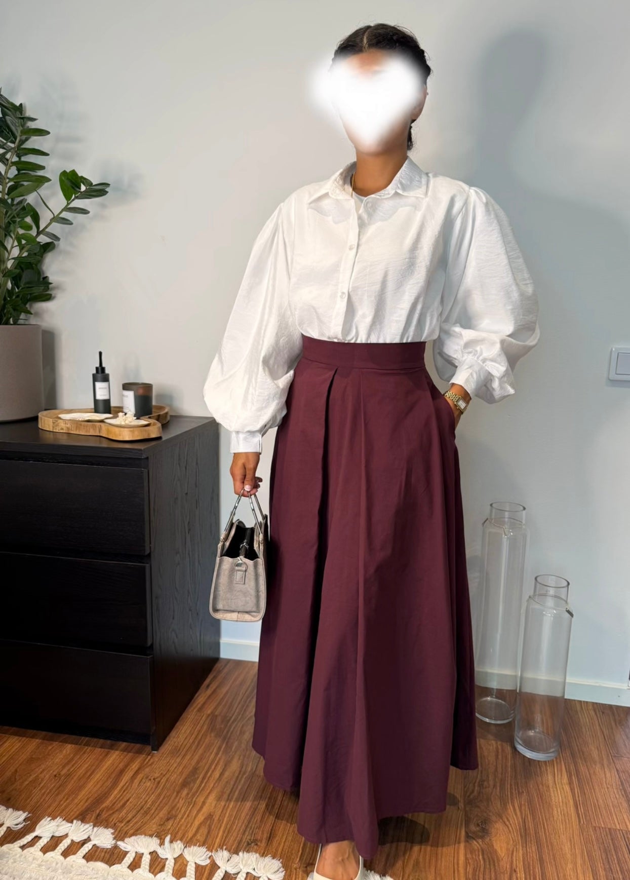 ELARA skirt burgundy