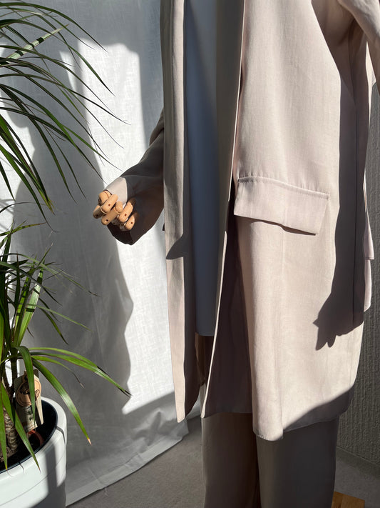 Mina modest kaftan - beige